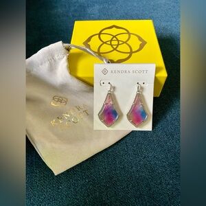 ColorBar Kendra Scott Alex Earrings in Watercolor Illusion framed in Rhodium
